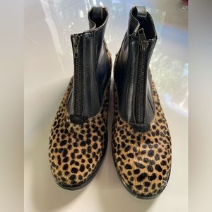 Rachel comey leopard leather ankle boots